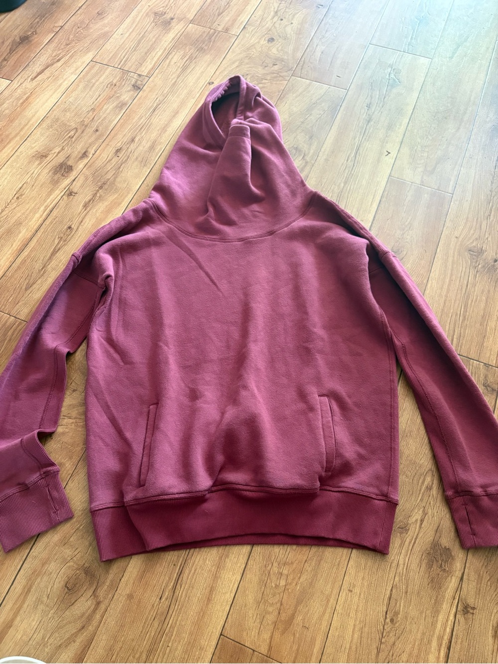 ZYIA Women's Hoodie Sweatshirt in Deep Burgundy